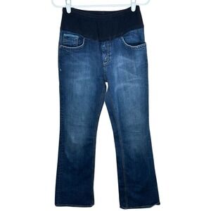Mavi Mindy Mimi Maternity Jeans Dark Wash Under Belly Bootcut XS 10568 2585 boho